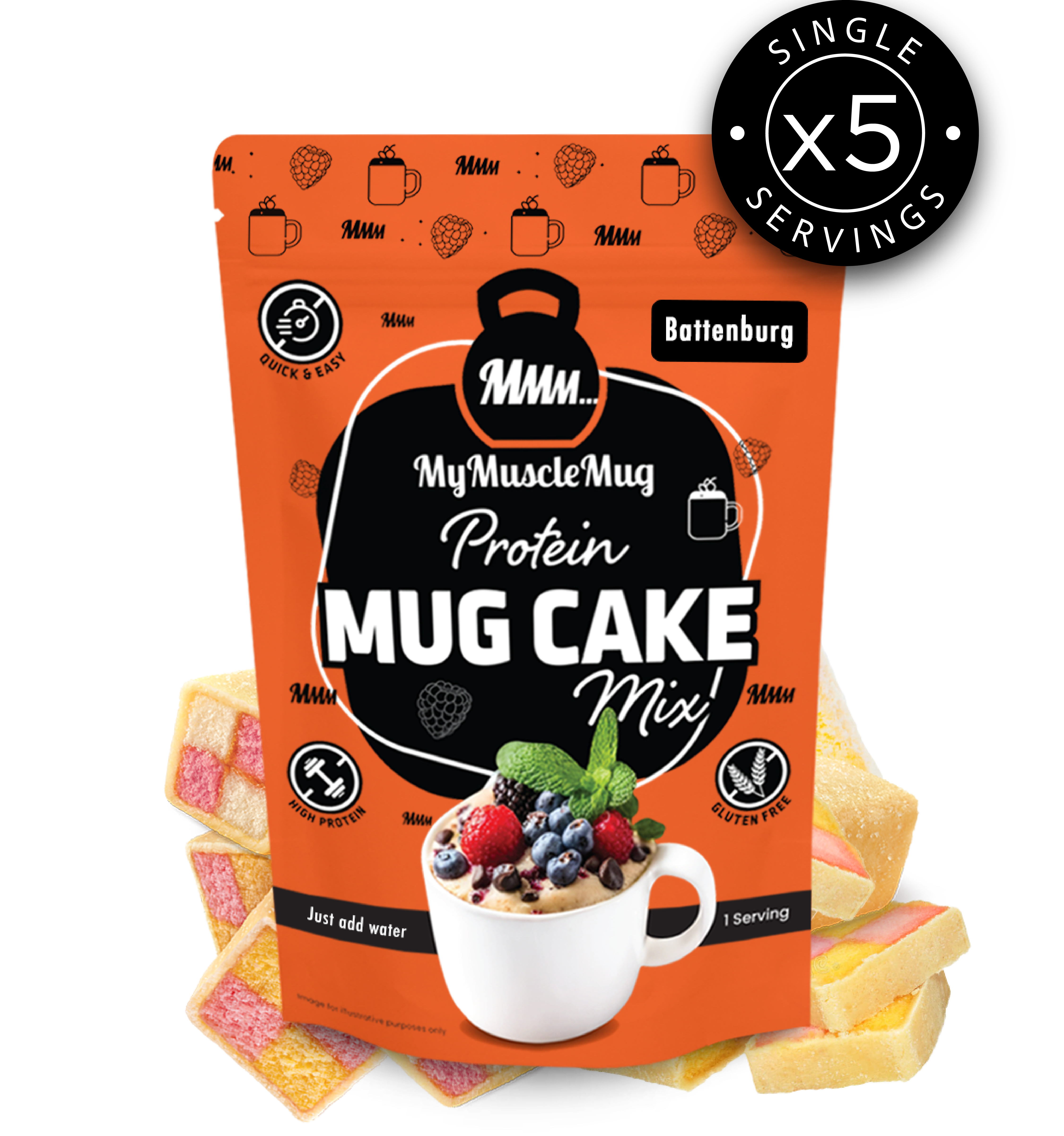 MyMuscleMug Mug Cake Supersize Pouches (x2 Pouches)