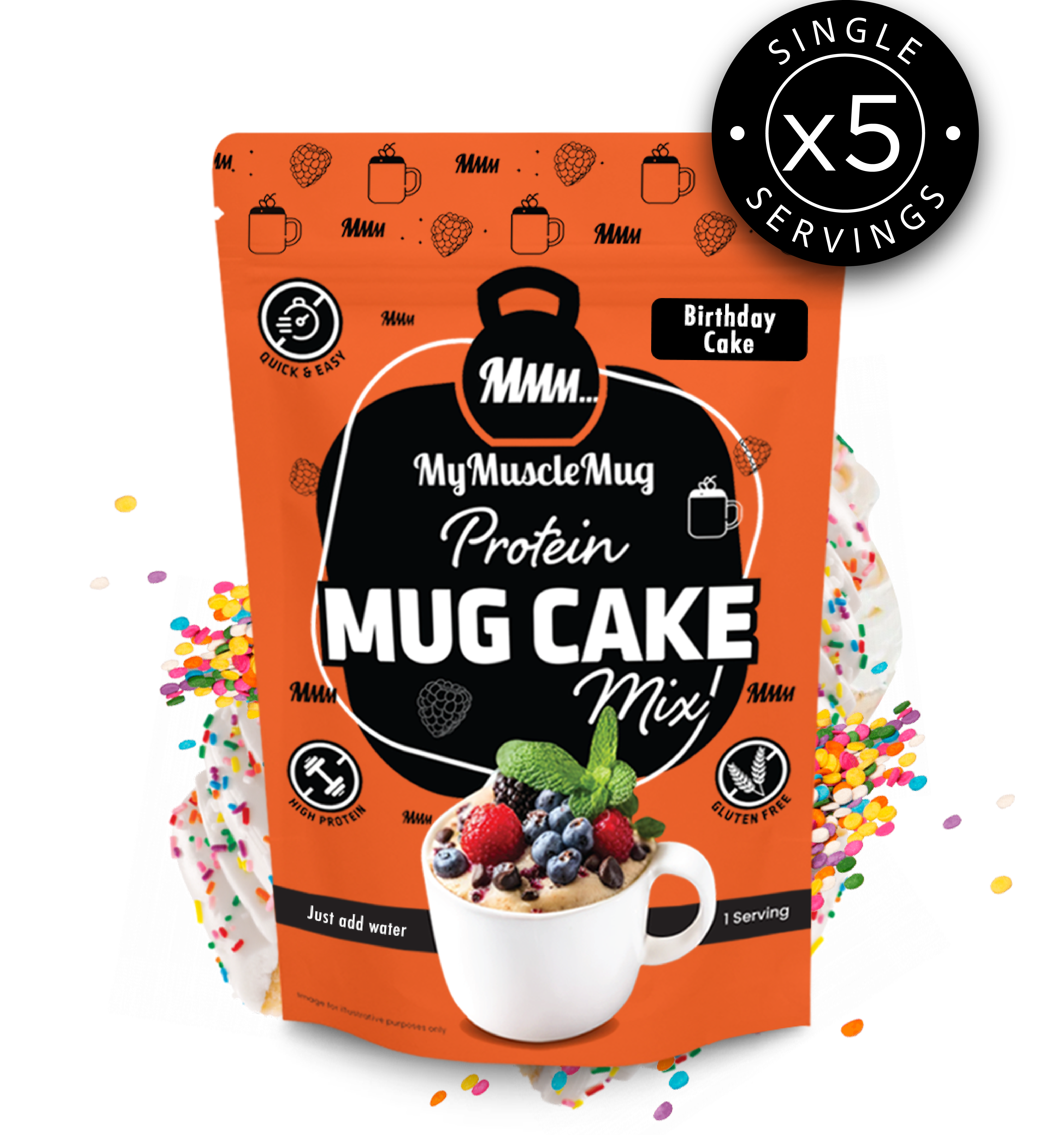 MyMuscleMug Mug Cake Supersize Pouches (x2 Pouches)