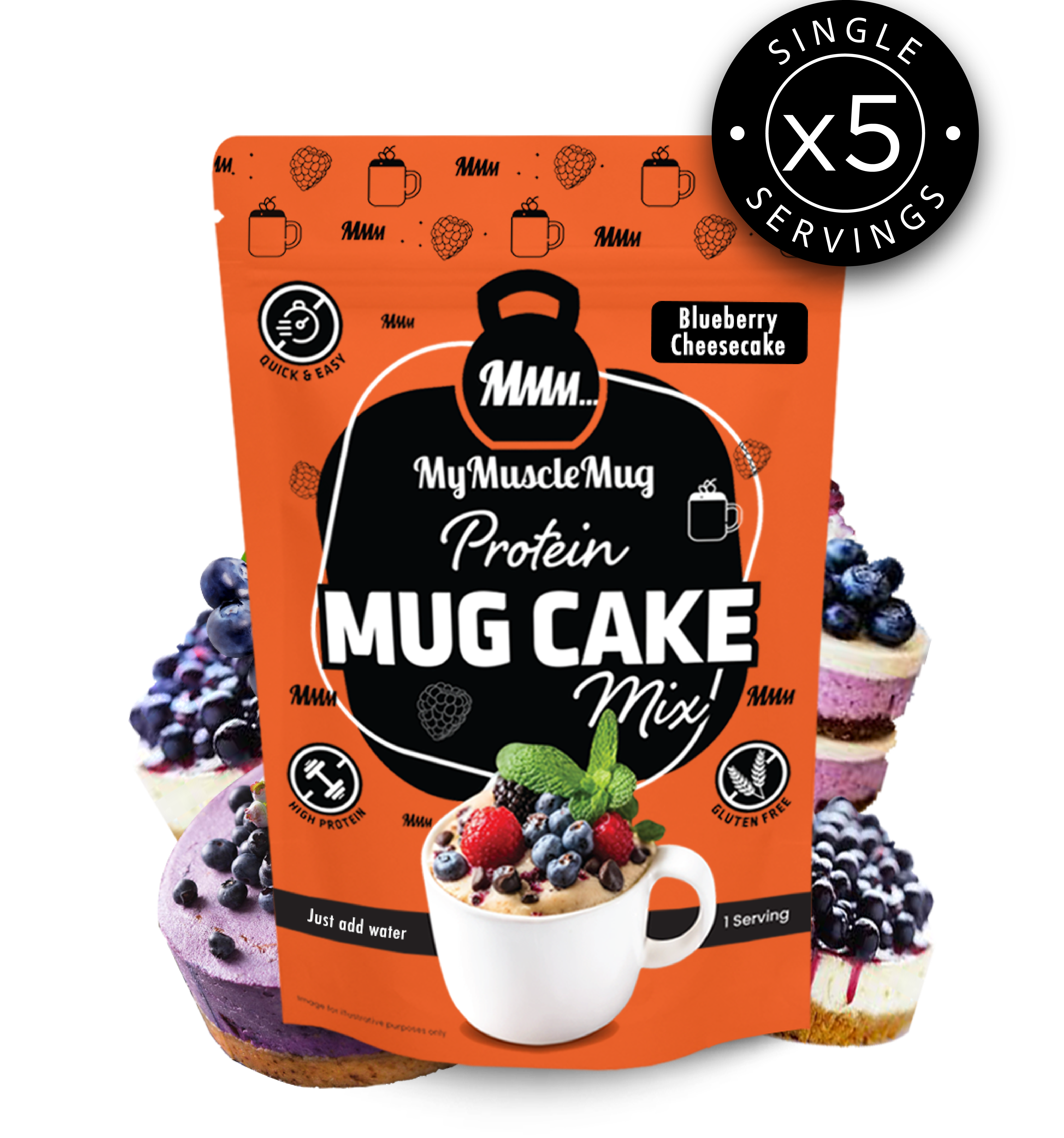 MyMuscleMug Mug Cake Supersize Pouches (x2 Pouches)