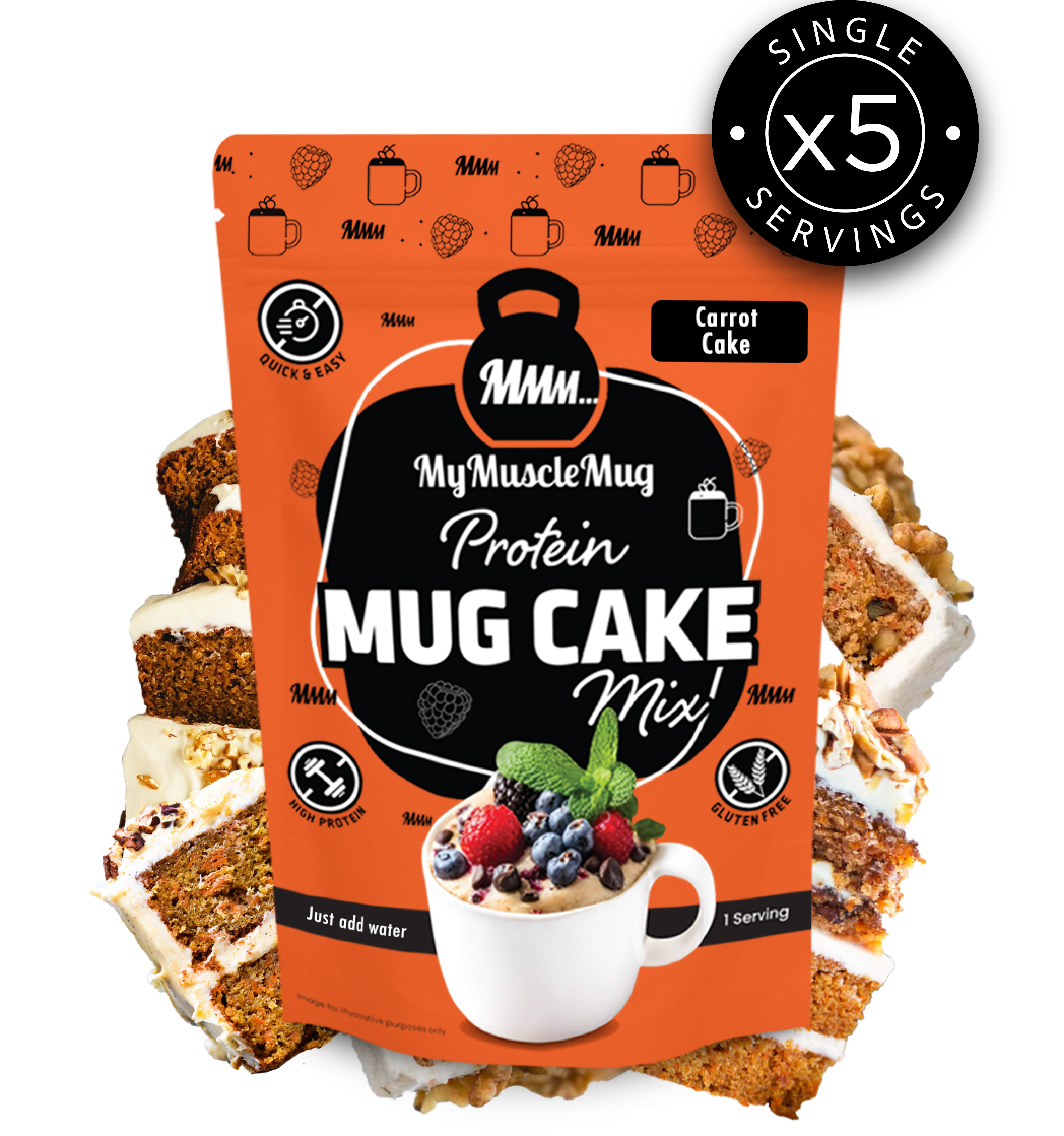 MyMuscleMug Mug Cake Supersize Pouches (x2 Pouches)