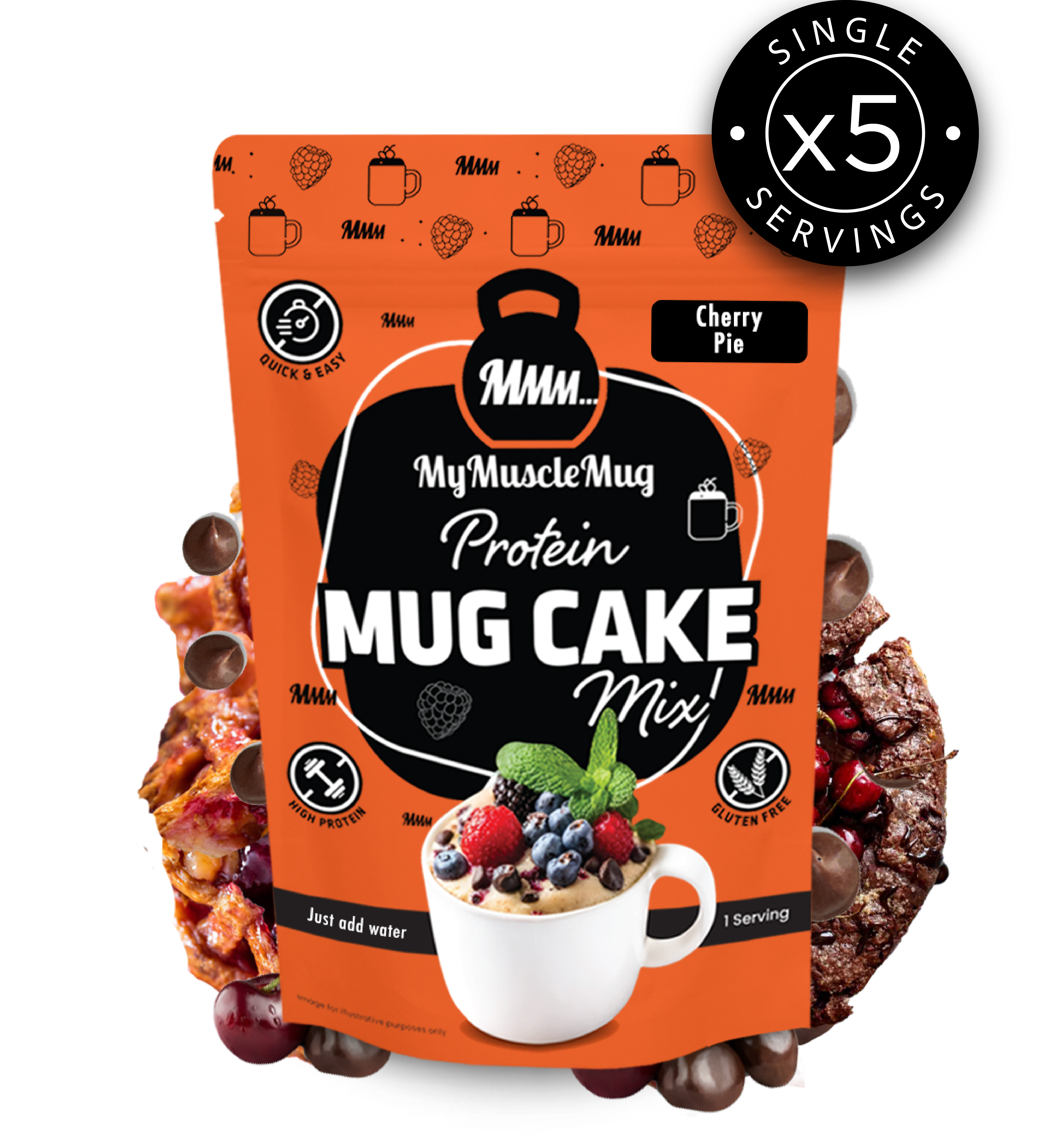 MyMuscleMug Mug Cake Supersize Pouches (x2 Pouches)