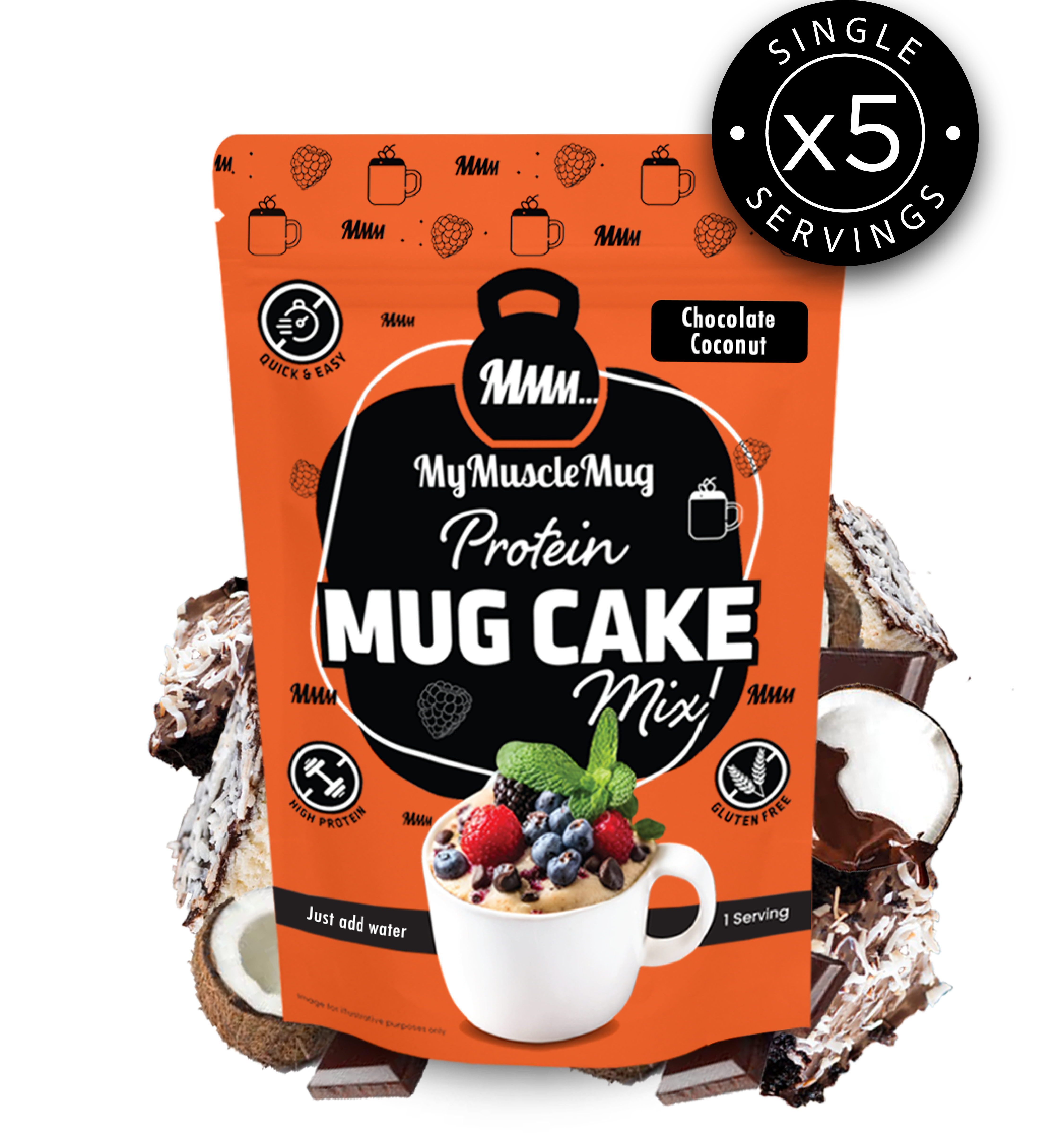 MyMuscleMug Mug Cake Supersize Pouches (x2 Pouches)