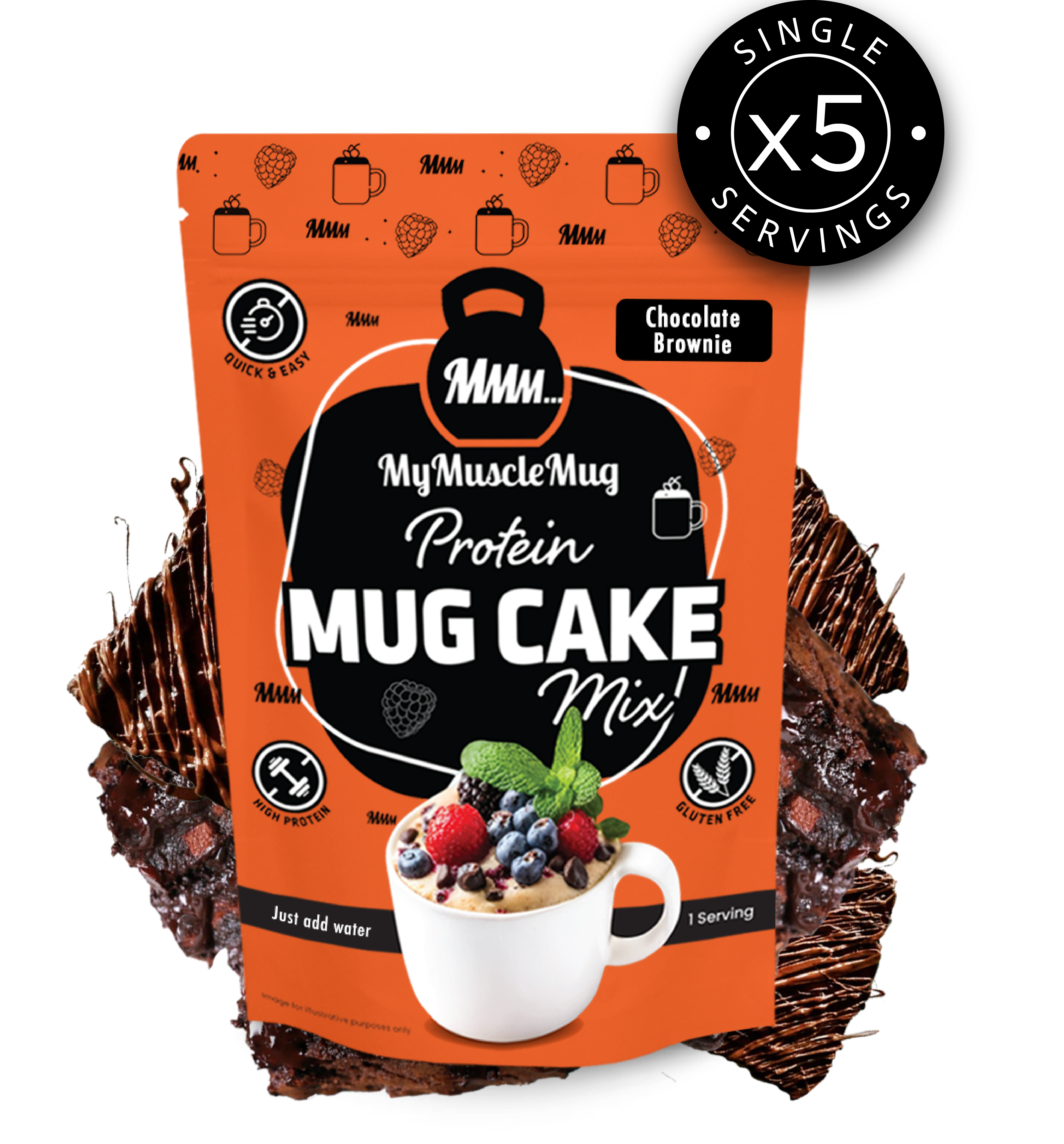 MyMuscleMug Mug Cake Supersize Pouches (x2 Pouches)