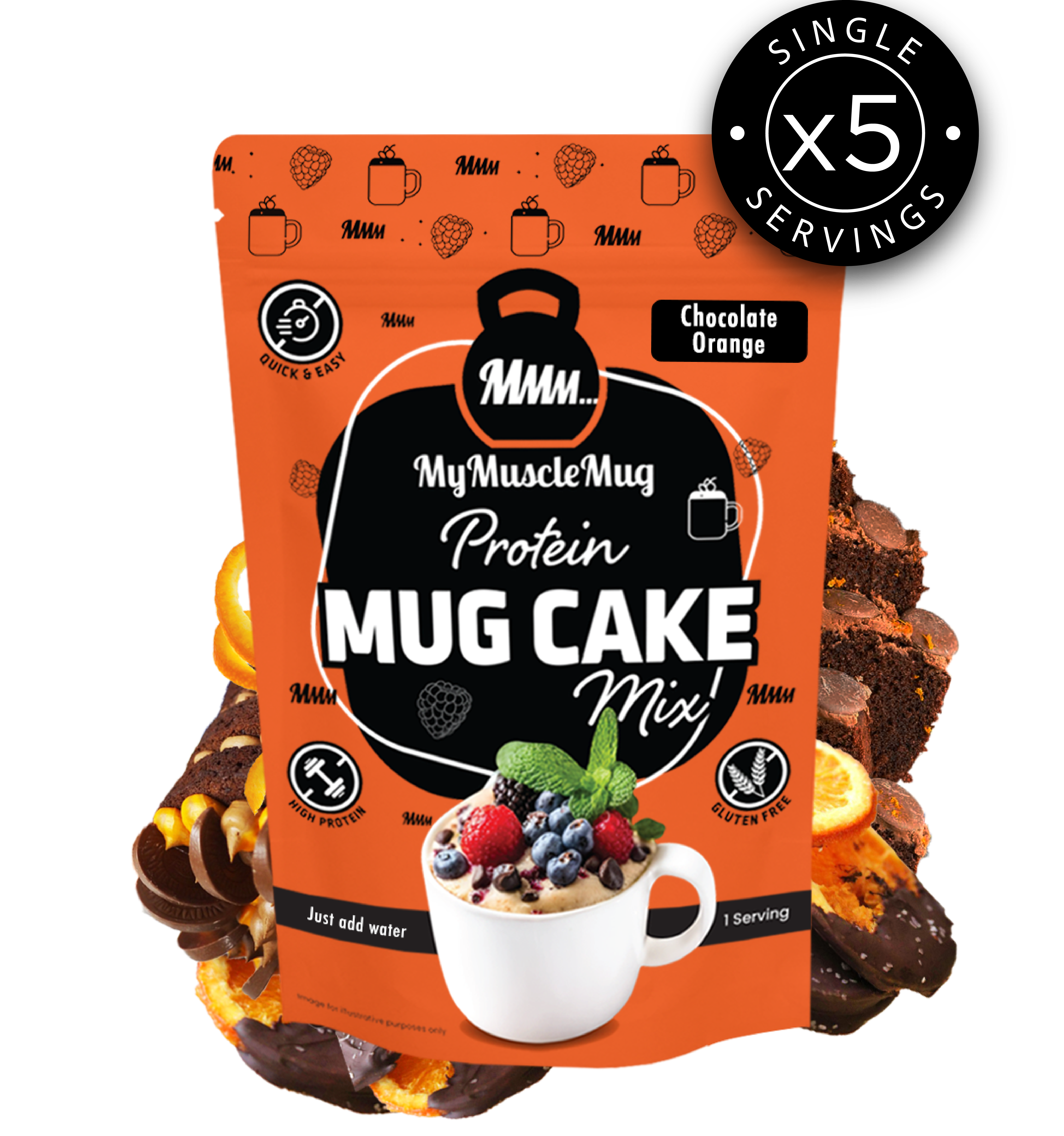 MyMuscleMug Mug Cake Supersize Pouches (x2 Pouches)