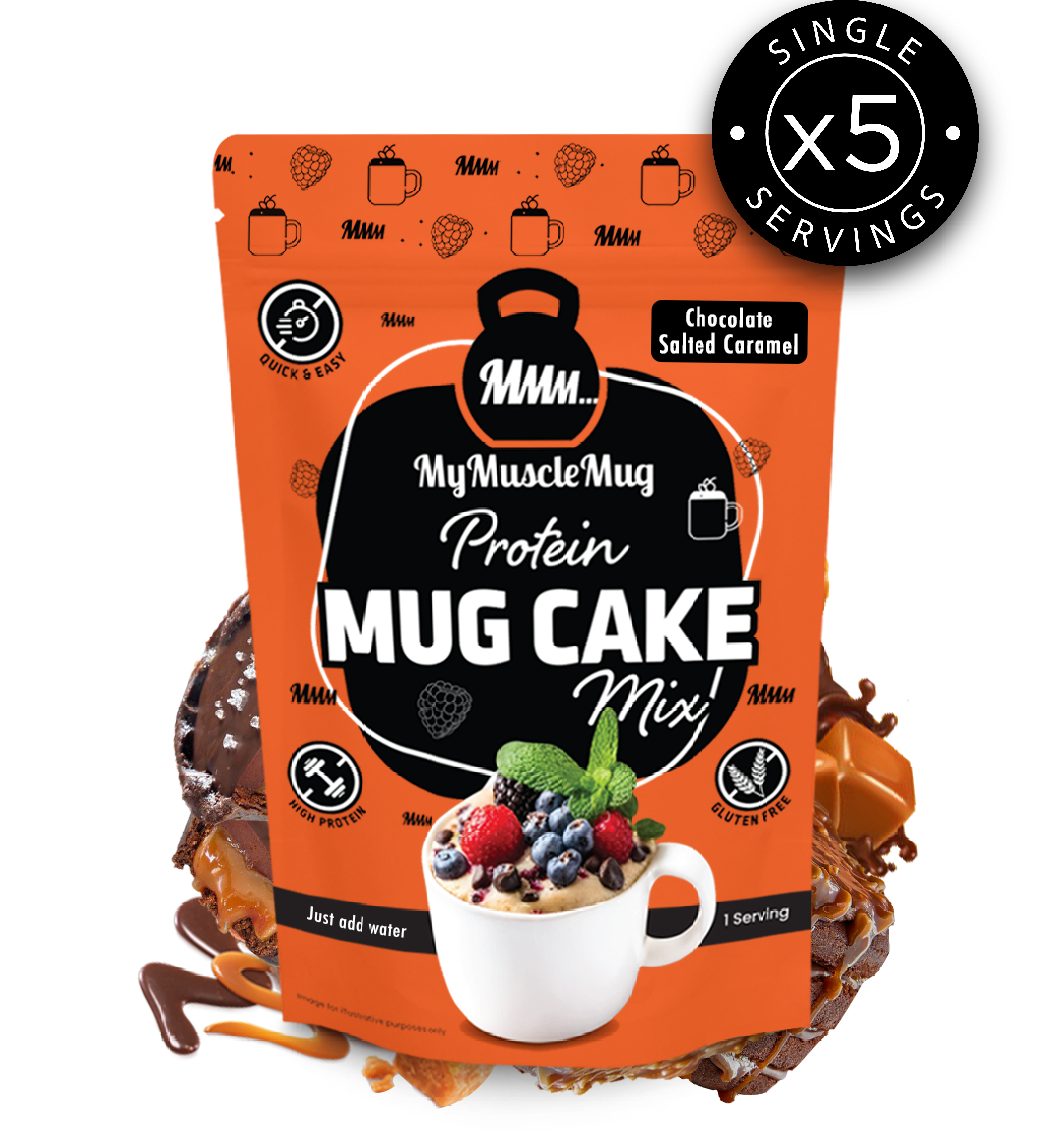 Chocolate Salted Caramel MyMuscleMug Cake Mix