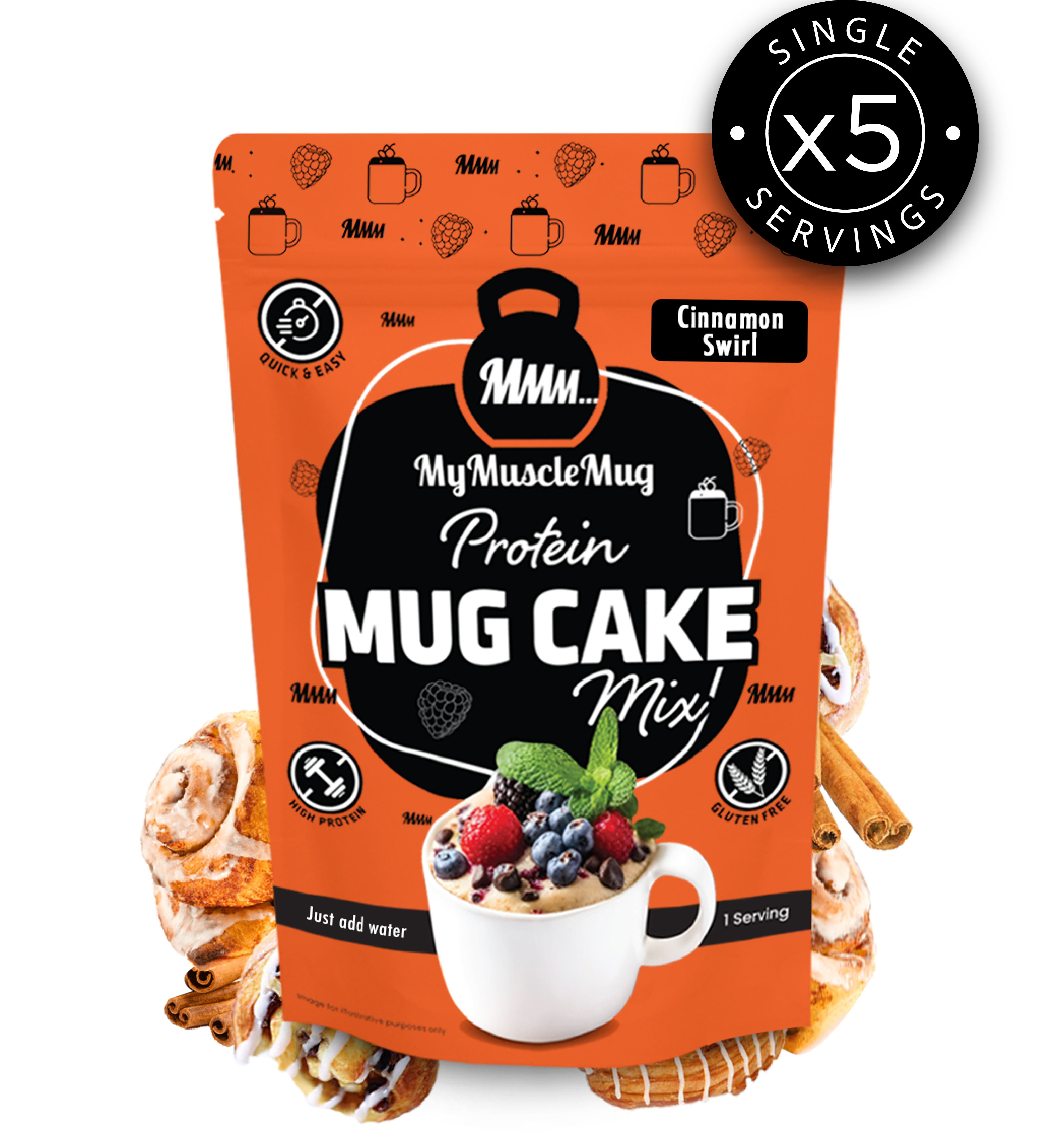 MyMuscleMug Mug Cake Supersize Pouches (x2 Pouches)