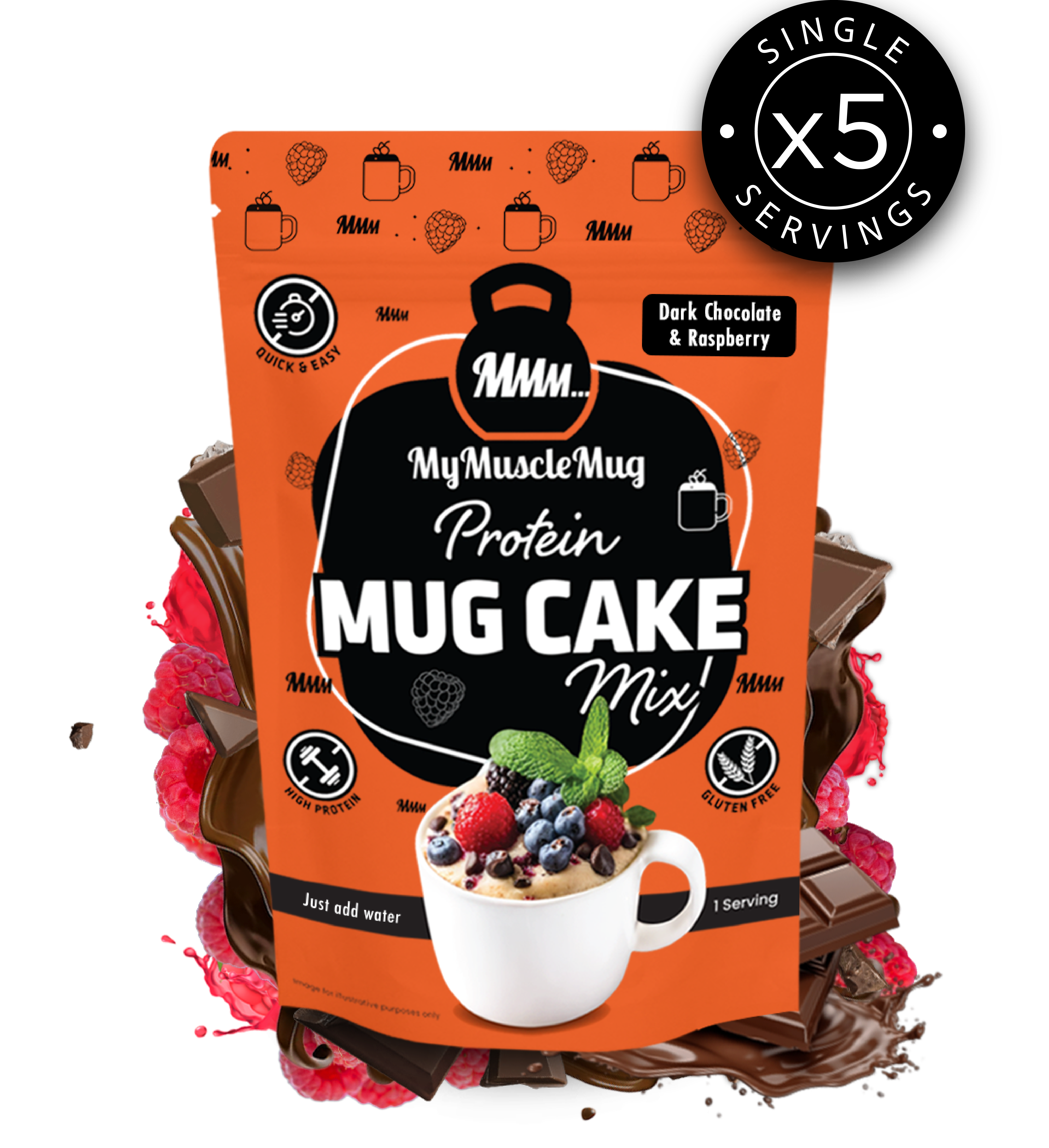 MyMuscleMug Mug Cake Supersize Pouches (x2 Pouches)