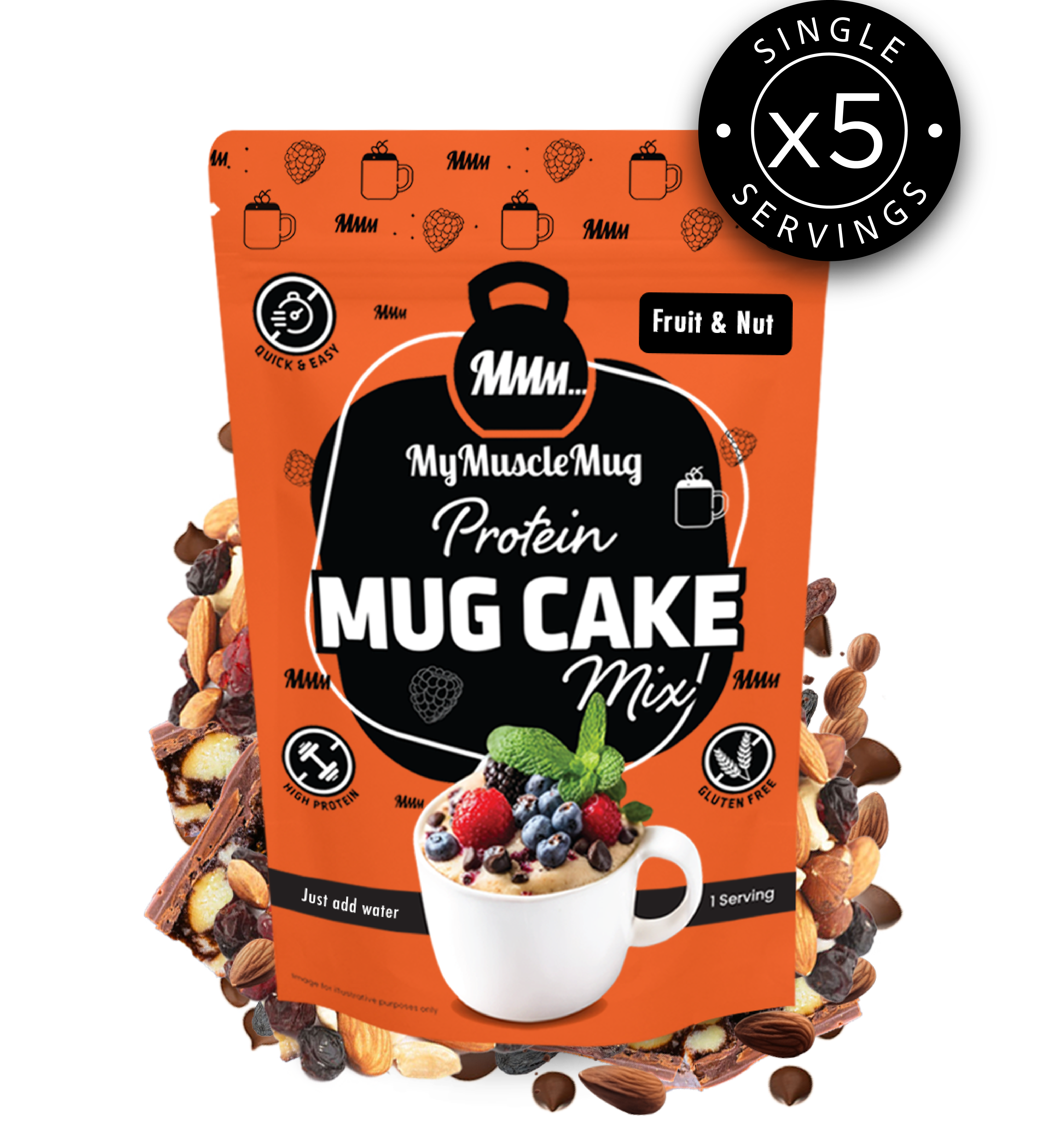 MyMuscleMug Mug Cake Supersize Pouches (x2 Pouches)