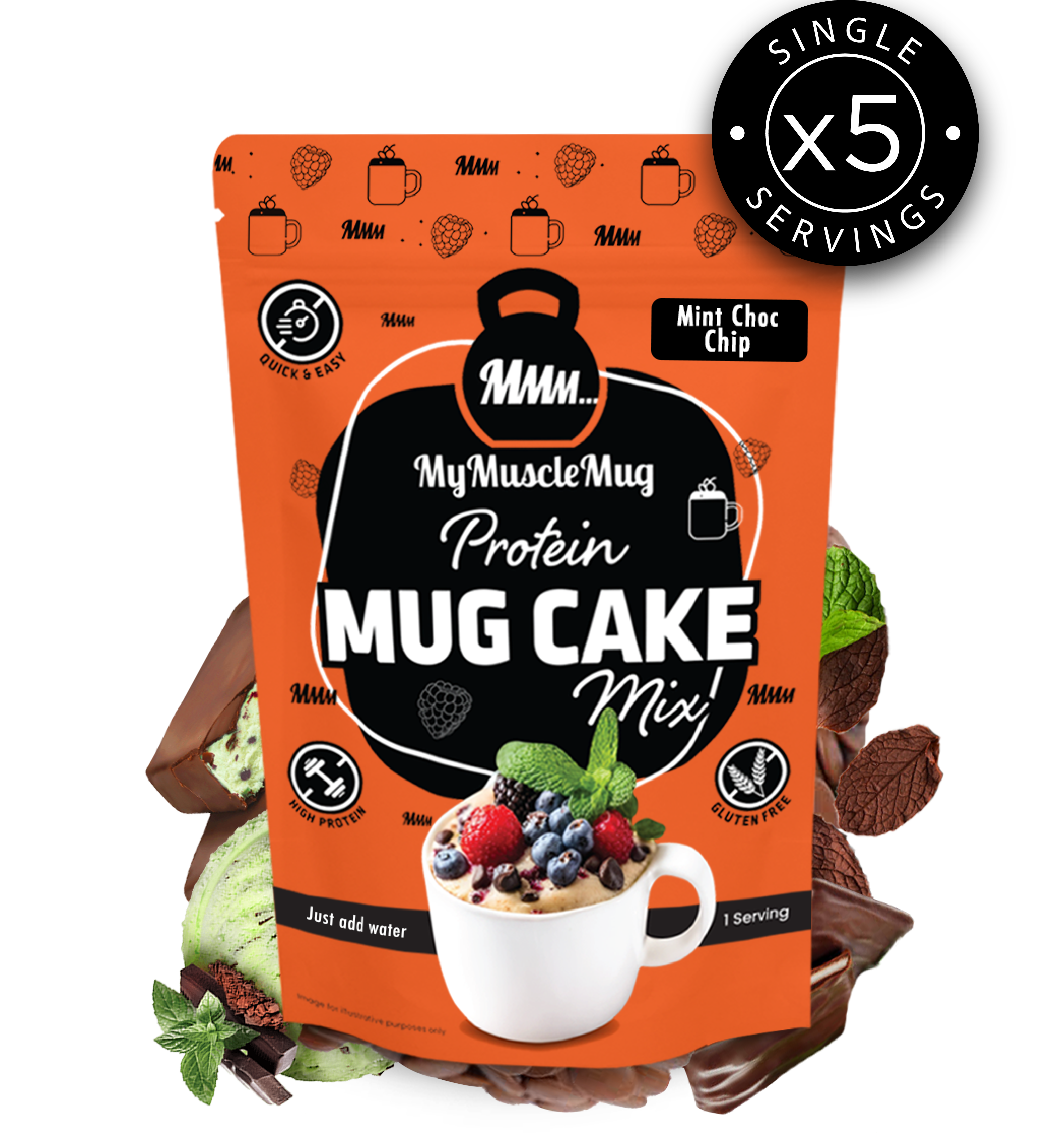 MyMuscleMug Mug Cake Supersize Pouches (x2 Pouches)