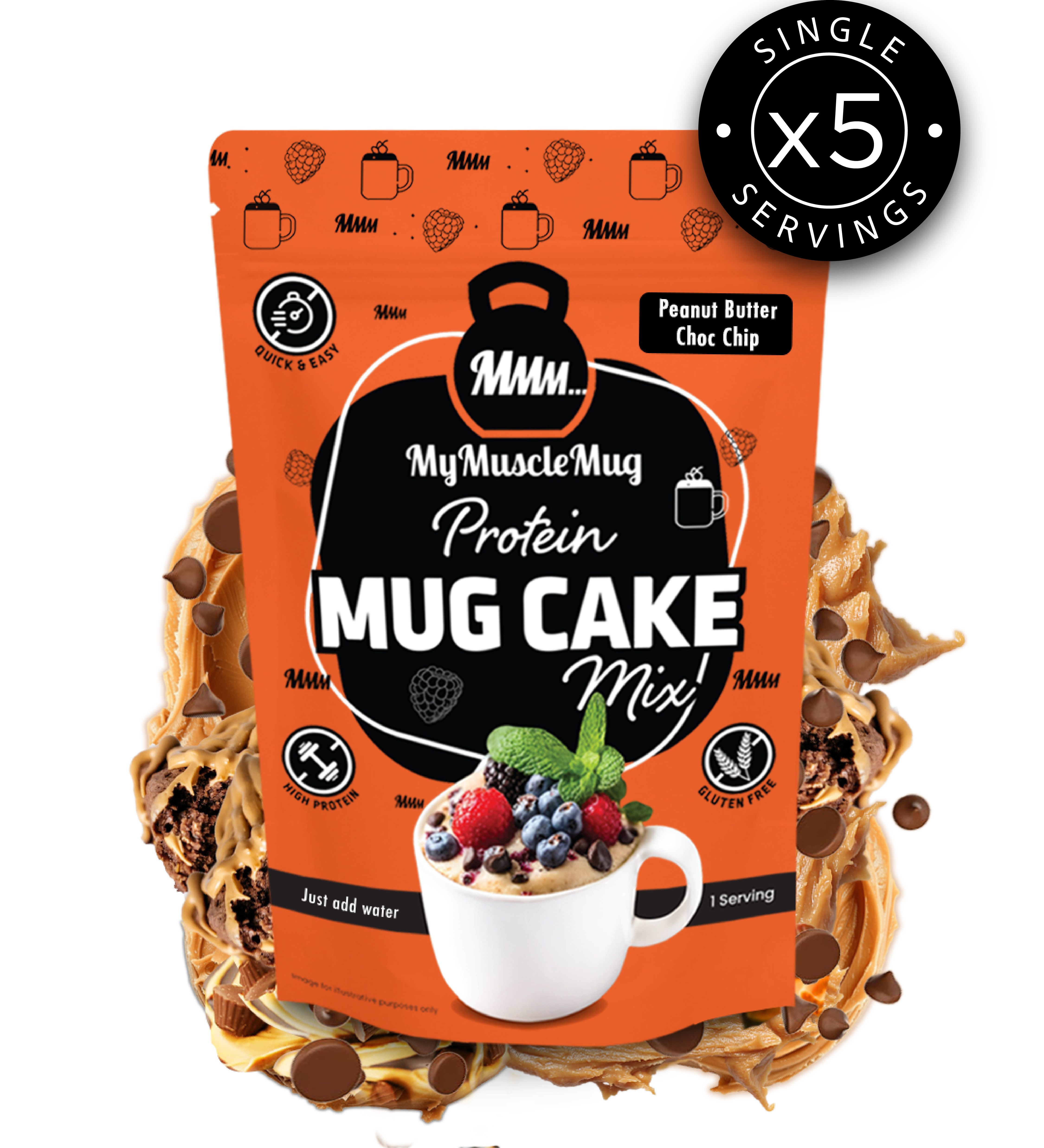 MyMuscleMug Mug Cake Supersize Pouches (x2 Pouches)