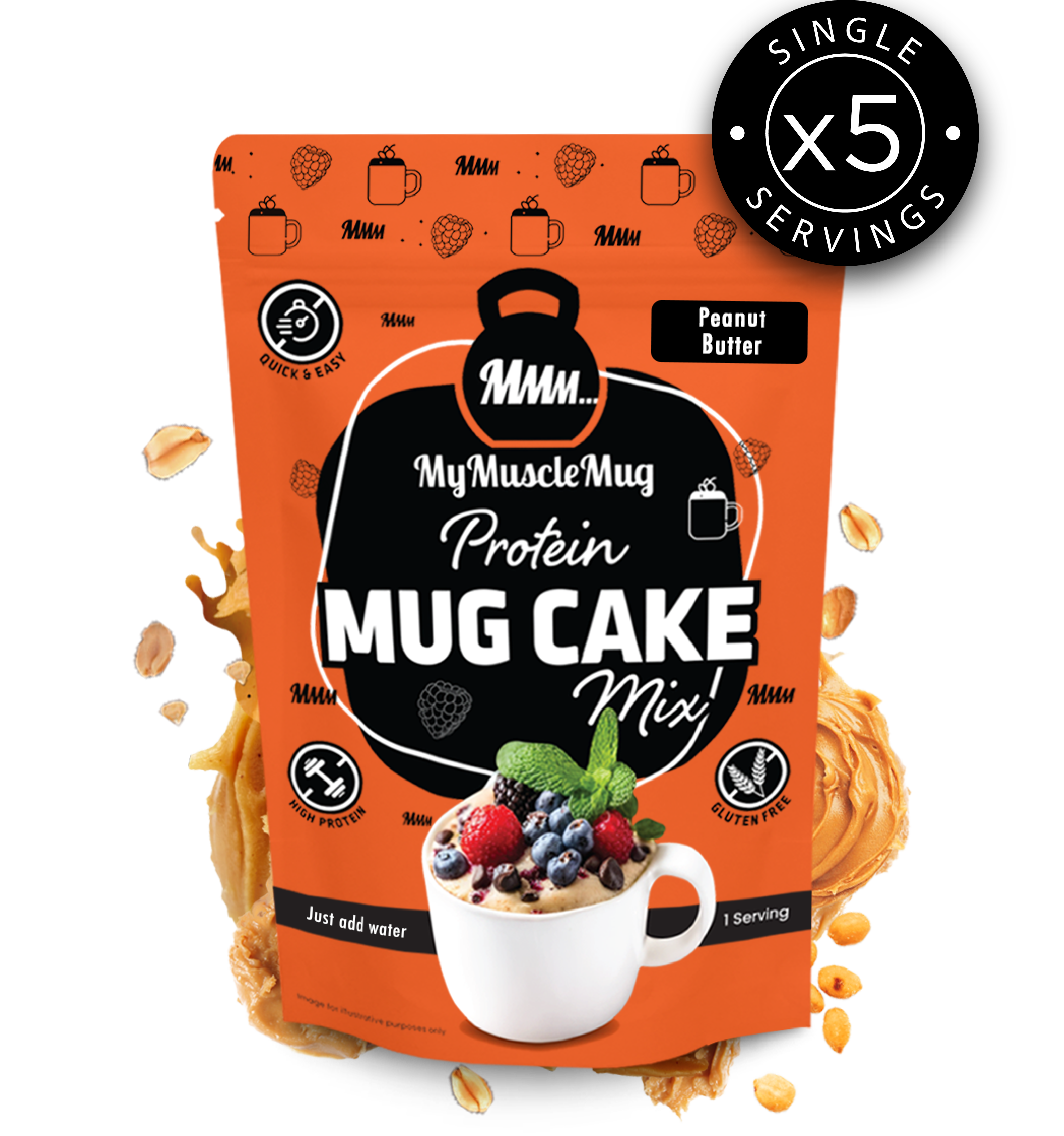 MyMuscleMug Mug Cake Supersize Pouches (x2 Pouches)