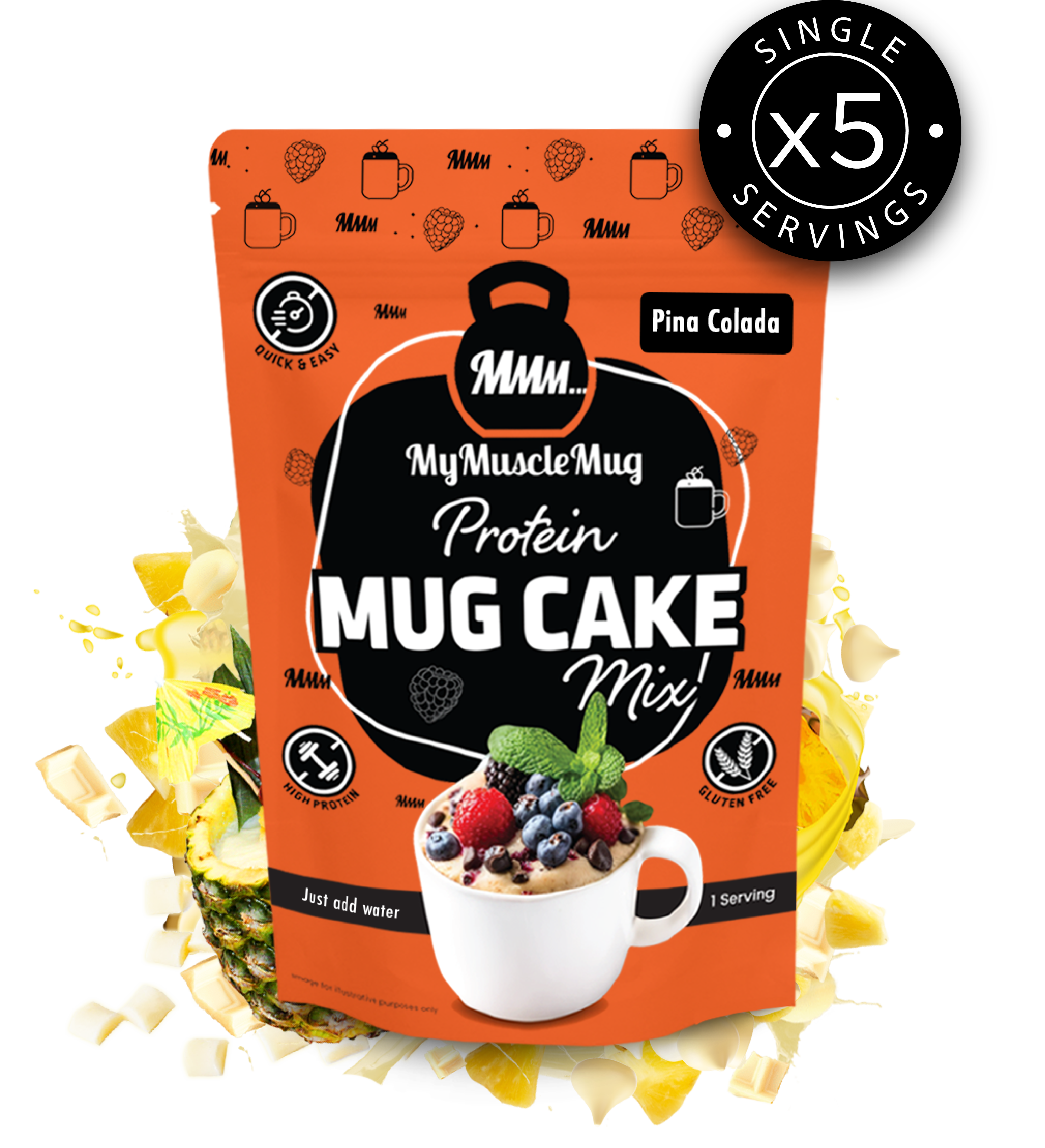 MyMuscleMug Mug Cake Supersize Pouches (x2 Pouches)