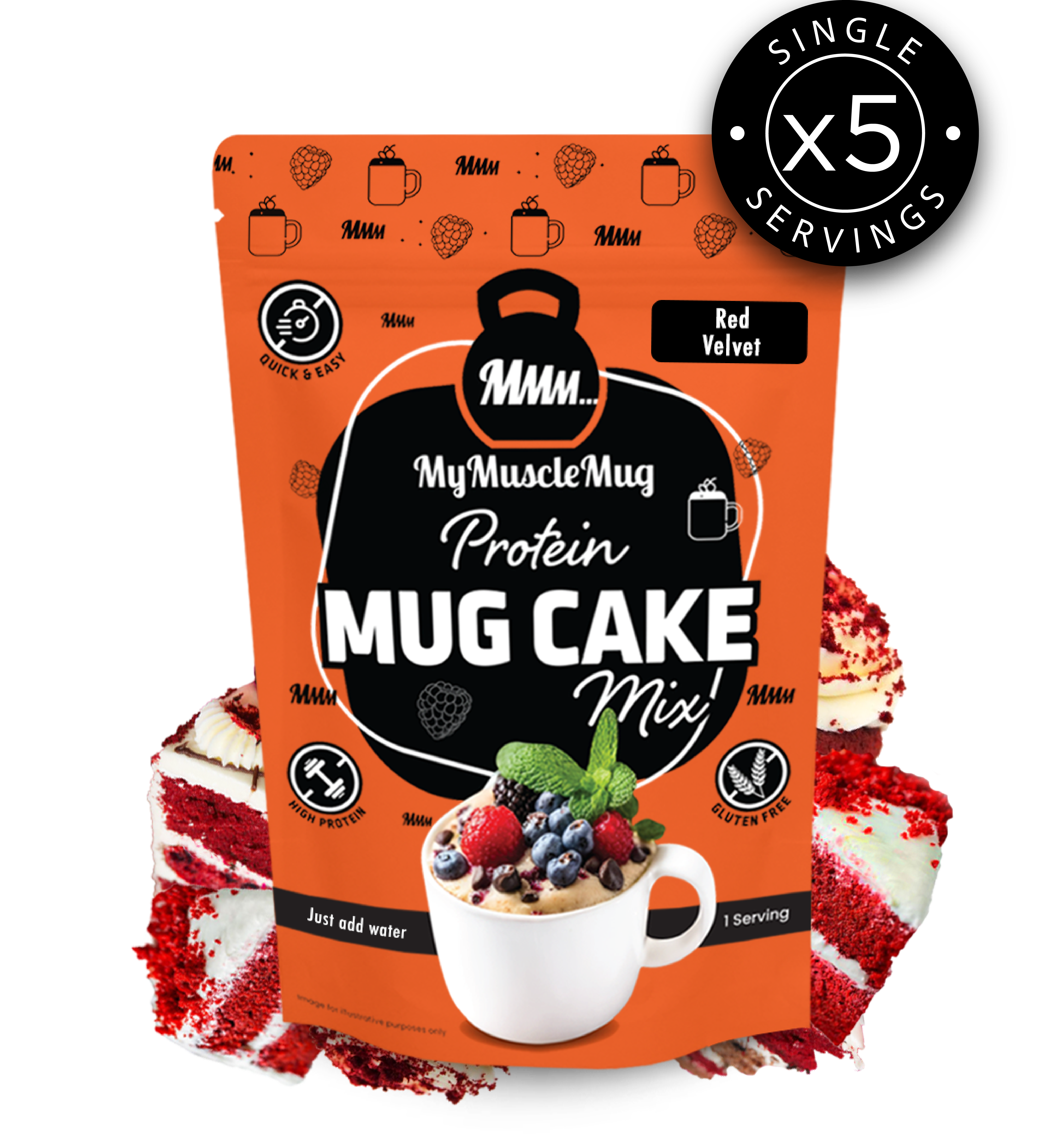 MyMuscleMug Mug Cake Supersize Pouches (x2 Pouches)