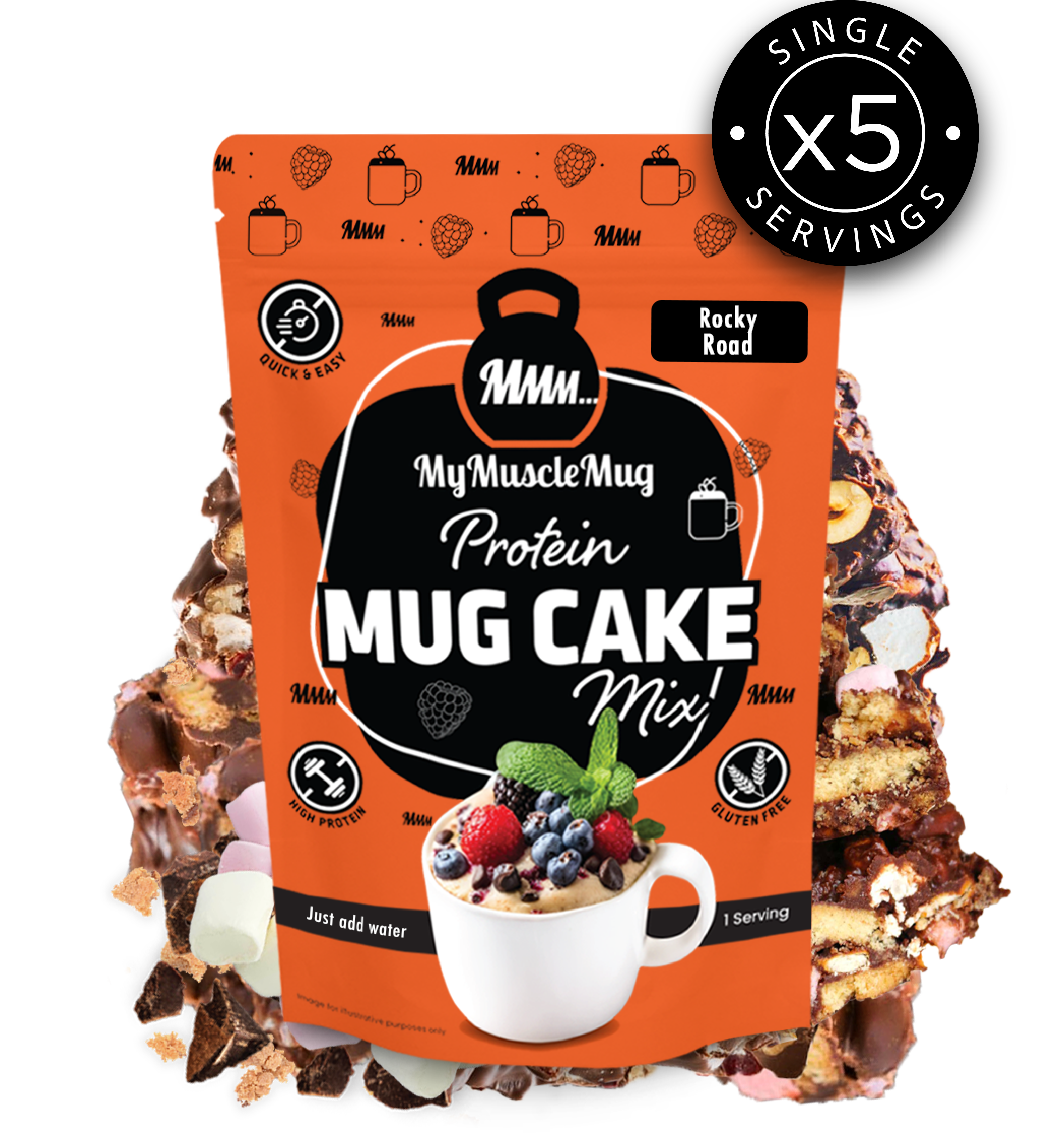 MyMuscleMug Mug Cake Supersize Pouches (x2 Pouches)