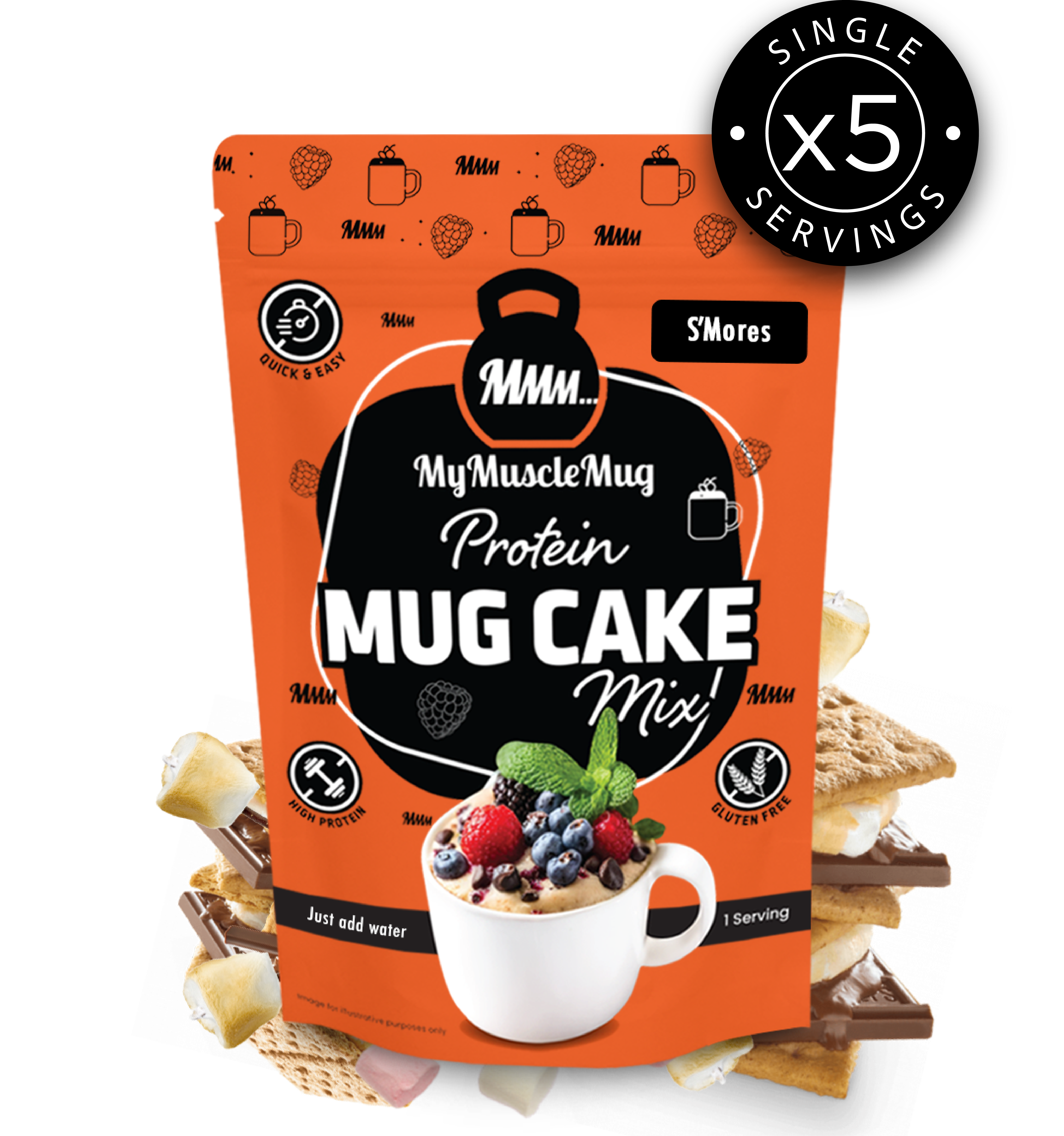 MyMuscleMug Mug Cake Supersize Pouches (x2 Pouches)