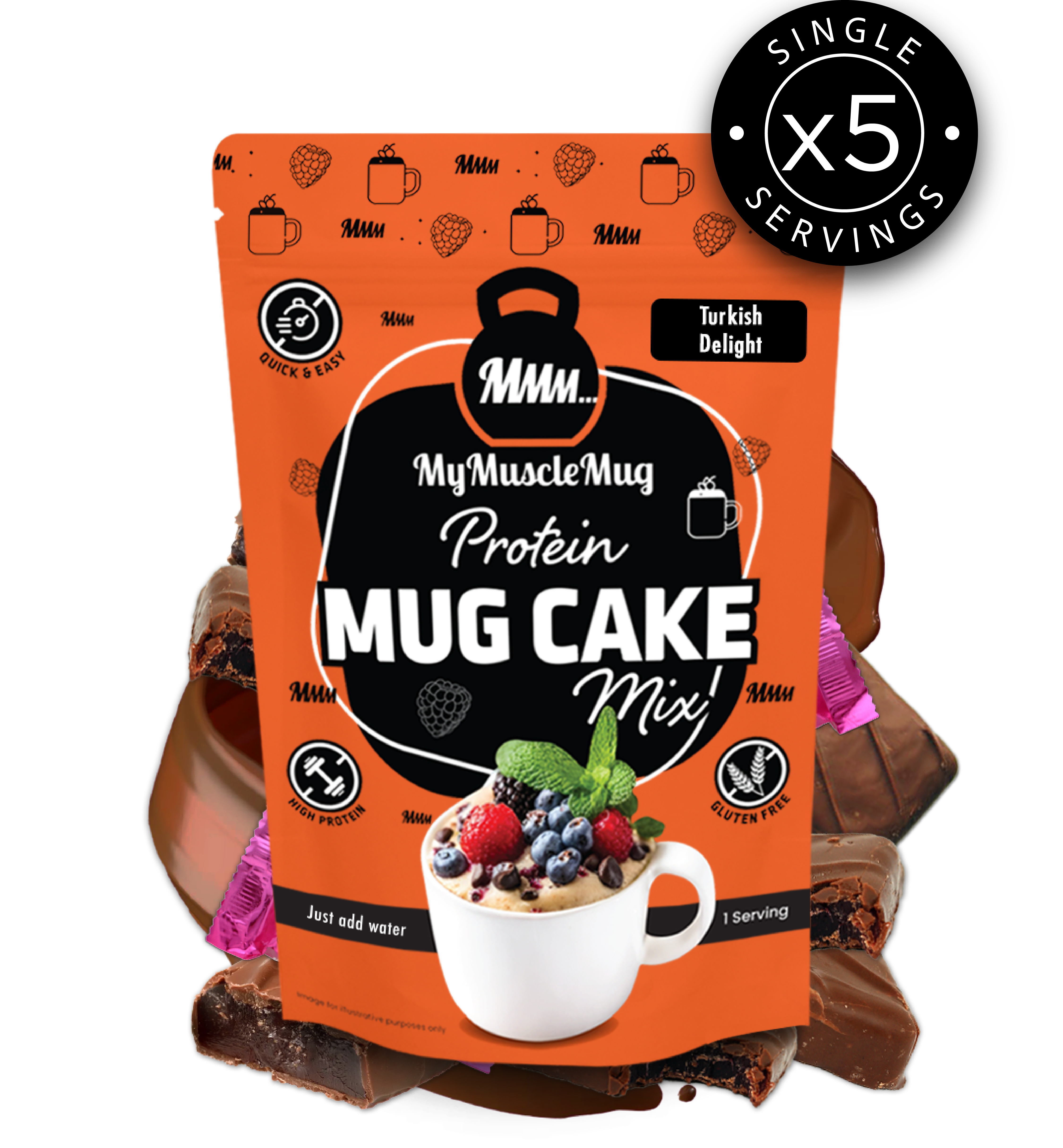 MyMuscleMug Mug Cake Supersize Pouches (x2 Pouches)