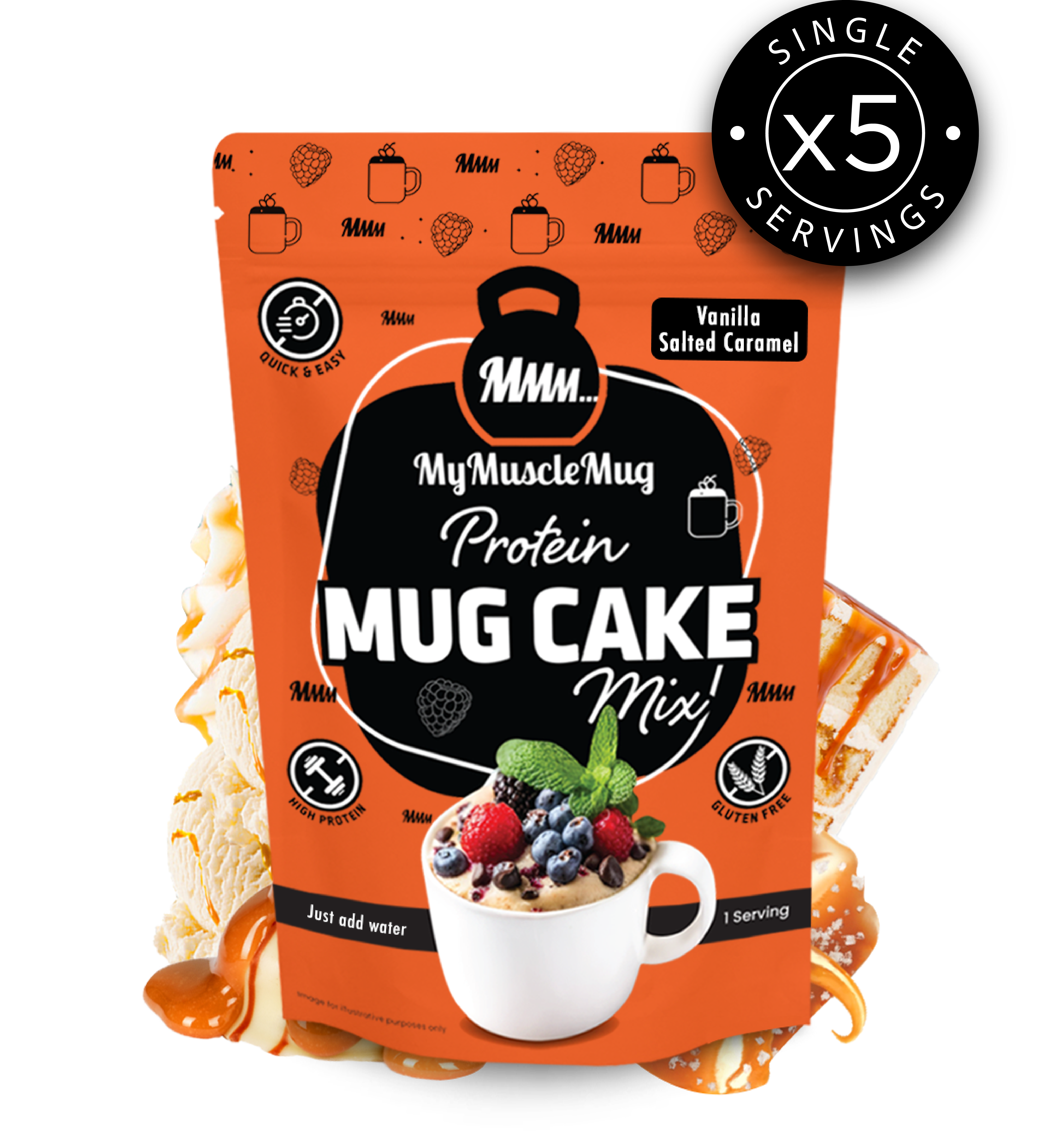 MyMuscleMug Mug Cake Supersize Pouches (x2 Pouches)